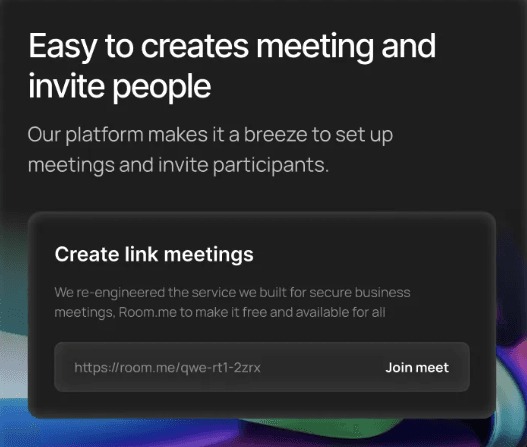 Meeting with candidates interface